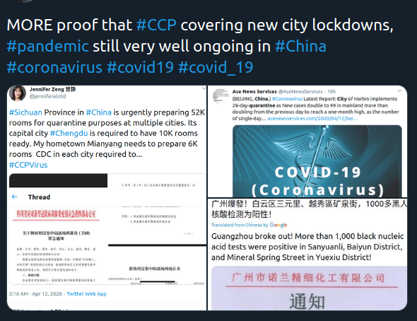 Screenshot_2020-04-13 Florent Pirot on Twitter MORE proof that #CCP covering new city lockdowns, #pandemic still very well [...]